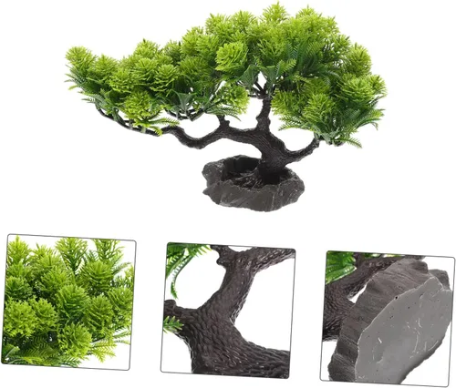 Miniatura 7 de Yardwe Sashimi - Plato decorativo de plantas en maceta, estatua para mascotas, plantas artificiales de árbol bonsái, decoración de mesa, sushi