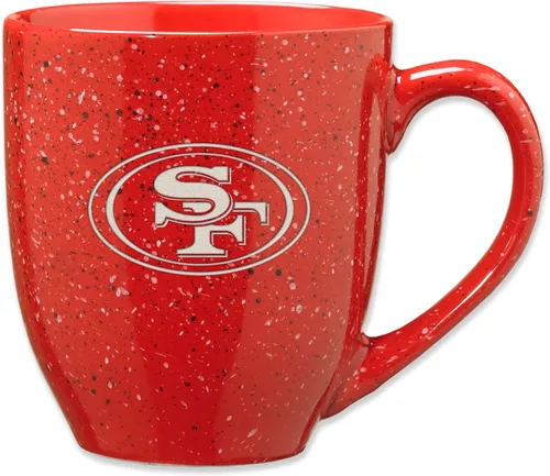 Miniatura 30 de Rico Industries - Taza de café de cerámica con grabado láser de color del equipo de fútbol de la NFL, 16 oz