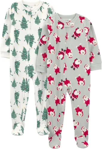 Miniatura 26 de Simple Joys by Carter's Pijamas de forro polar con pies resistentes al fuego para niños