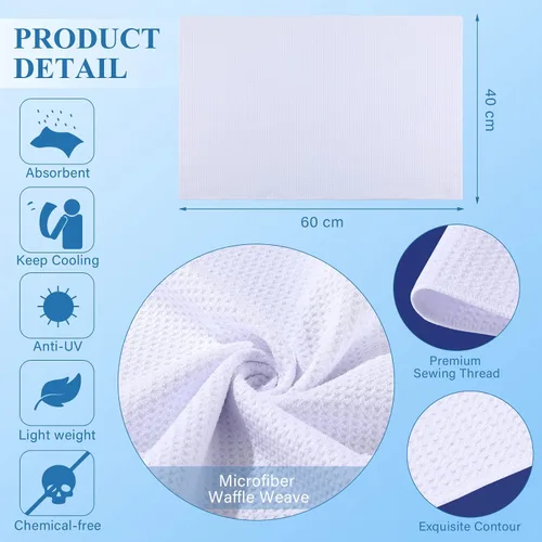 Miniatura 3 de Breling - Toallas de cocina en blanco para sublimación de 16 x 24 pulgadas, toallas de té de microfibra con tejido de gofre para sublimación