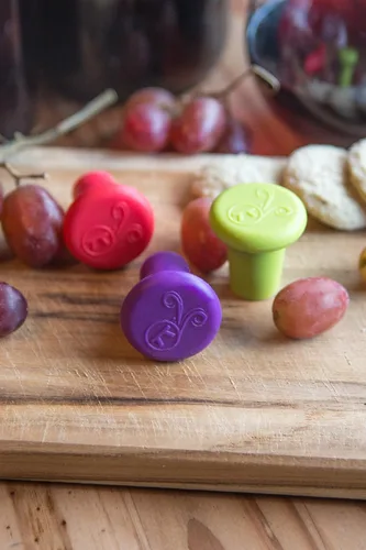 Miniatura 7 de Outset B229 Tapones de silicona para botellas de vino, juego de 4, surtido Colores Variados