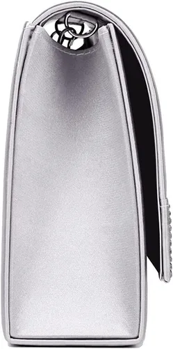 Miniatura 6 de Mulian LilY Bolso de mano de satén con diamantes de imitación para mujer, para fiesta o fiesta