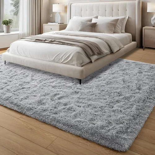 Miniatura 2 de Foxmas Alfombras de Área Suaves y Esponjosas para Dormitorio, Habitación de los Niños, Alfombra Lanuda de Felpa para Guardería, Alfombras Peludas