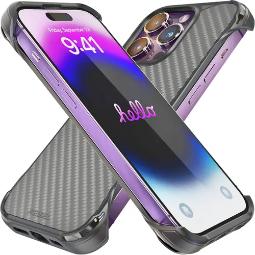 Miniatura 17 de REBEL Funda para iPhone 14 Plus [Serie de fibra de aramida Gen-4] Fuerte compatible con MagSafe, esquinas protectoras a prueba de golpes, botones