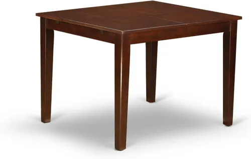 Miniatura 3 de East West Furniture MLDA3-MAH-C - Juego de mesa de comedor moderno de 3 piezas que contiene una mesa rectangular de madera con hoja de mariposa y 2
