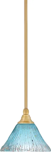 Miniatura 71 de Toltec Lighting Tallo Colgado Mini colgante, acabado de cobre negro, 3.5" cuadrado humo burbuja vidrio