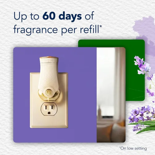 Miniatura 2 de Glade PlugIns - Recambios de ambientador, aceites esenciales y perfumados para el hogar y el baño, lavanda y aloe tranquilos, 1.34 onzas líquidas, 2