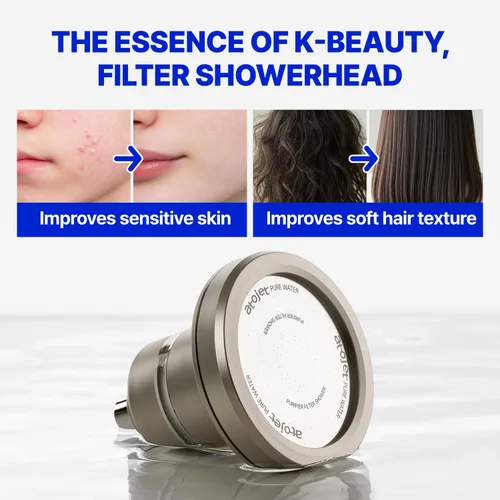 Miniatura 6 de Filtro de ducha con núcleo moldeado por la historia de la belleza de Corea, filtros de carbono puro para una piel más suave y un cabello más suave