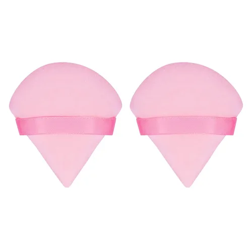 Miniatura 17 de 16 Esponjas de Maquillaje Triangulares, Esponja de Maquillaje Facial para Polvo Suelto Corporal Herramienta de Belleza Rosa