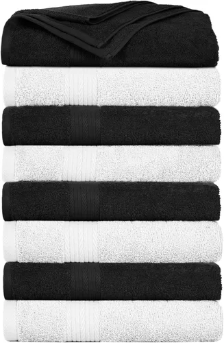 Miniatura 18 de Ample Decor Juego de 12 toallas de baño de 600 GSM, 100% algodón, 4 toallas de baño, 4 toallas de mano, 4 paños de lavado, absorbentes y suaves