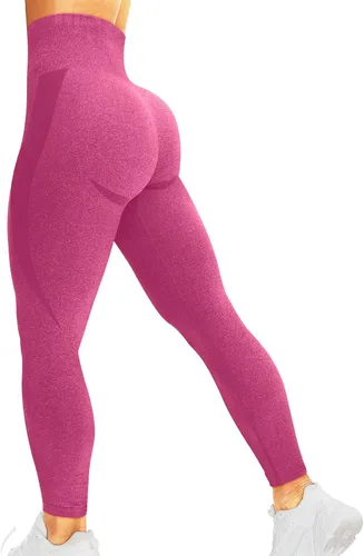 Miniatura 33 de HIGORUN - Leggings sin costuras para mujer, moldeadores, con diseño gráfico de sonrisas, de cintura alta, para el gimnasio, yoga o hacer ejercicio