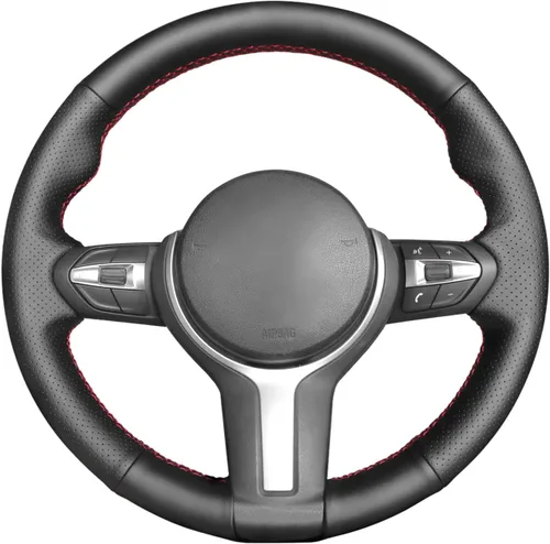 Miniatura 41 de MEWANT - Funda para volante de automóvil cosida a mano de Athsuede para BMW F87 M2 F80 M3 F82 M4 M5 F12 F13 M6 F85 X2 X5 M F86 X6 M F33 F30 M