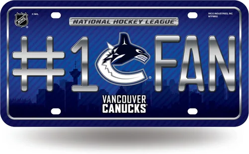 Miniatura 14 de NHL #1 - Placa de matrícula metálica para ventilador