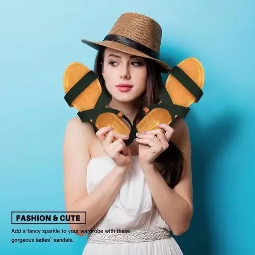 Miniatura 2 de DAYDAYGO Sandalias planas elásticas para mujer