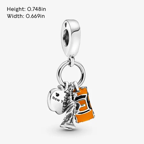 Miniatura 6 de PANDORA Dije de plata esterlina con símbolos de la ciudad de Nueva York