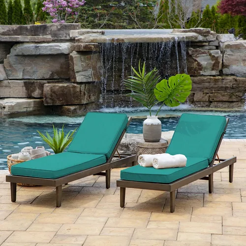 Miniatura 6 de Arden - Cojín de espuma de lujo de 21 x 72 pulgadas para exteriores, doble soldado, fabricado con tela de rendimiento PROFOAM, a prueba de lluvia