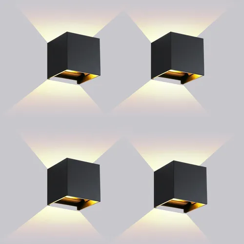 Miniatura 7 de Luces de Pared Exteriores Modernas 20W Luz de Paquete de Pared LED con Haz de Luz Ajustable Hacia Arriba y Hacia Abajo Impermeable Apliques de Pared