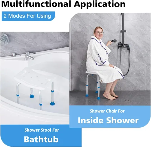 Miniatura 4 de Silla de ducha FSA/HSA elegible para ducha interior, taburete de ducha para interior de bañera, asiento de ducha de montaje sin herramientas