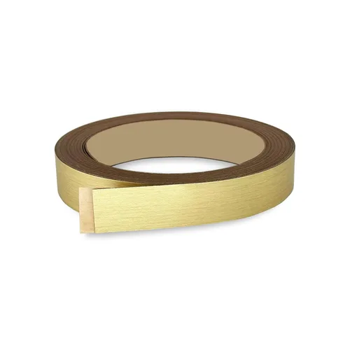 Miniatura 28 de Bandas de borde plateado cepillado de 1 pulgada x 25 pies – Adhesivo fuerte para despegar y pegar, fácil aplicación – Cinta de borde flexible