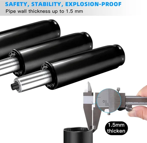 Miniatura 4 de Omyoffice Cilindro de elevación de gas ajustable para sillas de oficina, negro, capacidad de 1000LBS Dorado
