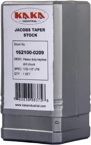 Miniatura 6 de KAKA INDUSTRIAL Portabrocas sin llave resistente, Jacobs Taper Stock (HPJ0213 (1/32"-1/2"-JT6))