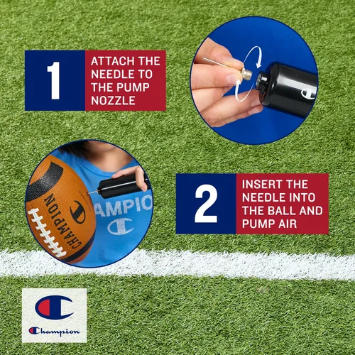 Miniatura 8 de Champion Blitz Fútbol, Fútbol para Todo Clima, Agarre Mejorado, Cubierta de Goma Duradera y Cordones Moldeados, para Deportes y Entrenamiento al