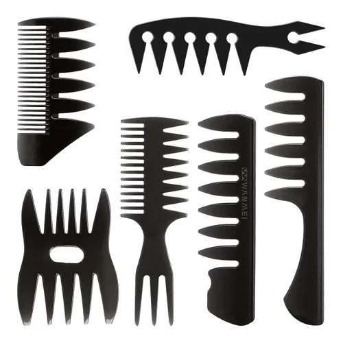Miniatura 8 de Tbestmax 2 unids Peine de pelo Peines Cola Peines Afro Pick Pik Cepillos Afro Americano Cepillo de Pelo Peluquero