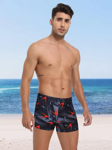 Miniatura 3 de K898 Men's Square Leg Swimming Jammer Shorts UPF50+,Men Swimsuit Swim Jammers Fabric Shape Retention
