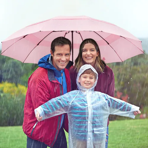 Miniatura 145 de G4Free Paraguas de golf grande de 42/46/54/62 pulgadas, paraguas compacto de viaje inverso, 10 varillas, resistente al viento para lluvia, doble