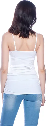 Miniatura 4 de Active - Paquete de 4 camisetas sin mangas, básicas, para mujer, M, blanco (WHITEWHITEWHITEWHITE)