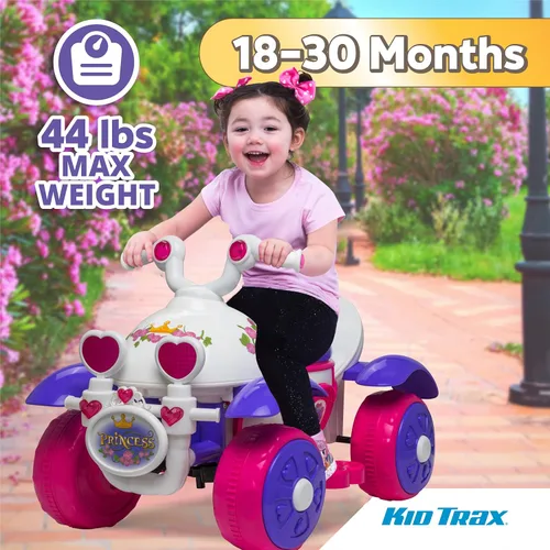 Miniatura 4 de Kid Trax Royal Princess 6V para niños pequeños, juguetes de montar para niños - Juguetes para niñas pequeñas, para interiores y exteriores, coche