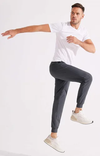 Miniatura 7 de Libin Pantalones deportivos de golf elásticos en 4 direcciones con bolsillos, pantalones de vestir ajustados para trabajo, pantalones deportivos