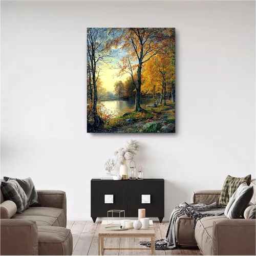 Miniatura 516 de A&T ARTWORK Campo de trigo con cipreses de Van Gogh Las reproducciones de arte clásico mundial, impresiones en lienzo giclée para decoración