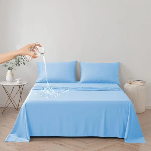 Miniatura 9 de Funda de cama impermeable para perros y gatos, resistente al pelo de las mascotas, funda protectora para cama con tela fina 100% impermeable