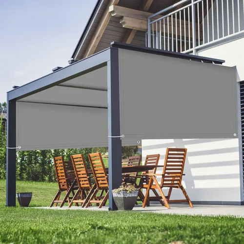 Cubierta de sombra de pérgola Parasol Rectángulo Toldo Tela de bloqueo UV