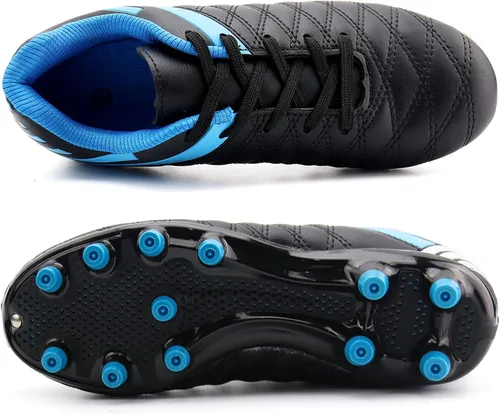 Miniatura 5 de brooman Tacos de fútbol atléticos para niños y niñas, zapatos de fútbol para exteriores