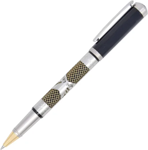 Miniatura 14 de Gullor Pluma estilográfica de metal con convertidor y caja de regalo, punta doblada, oro