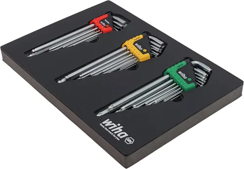 Miniatura 2 de Wiha 66979 Juego de 35 piezas de bandeja de llaves ErgoStar en forma de L - Hex métrico, Hex SAE, Torx