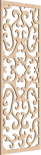 Miniatura 189 de Smithfield Paneles de pared decorativos de madera con calado, 13 3/8 pulgadas de ancho x 34 3/8 pulgadas de alto x 3/8 de alto, roble rojo rojo