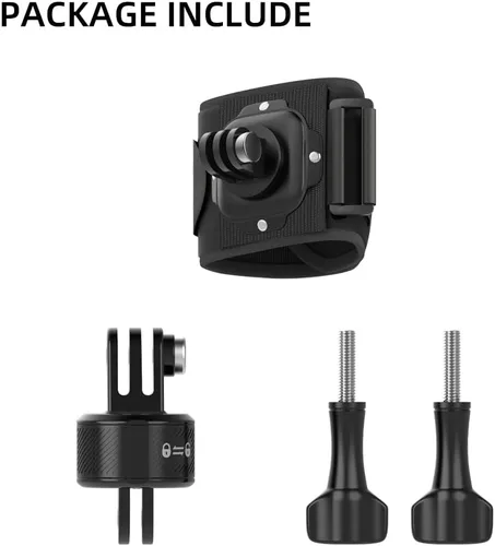 Miniatura 7 de Soporte de correa de muñeca con adaptador de liberación rápida compatible con GoPro Hero 13/12/11/10/9/8/7/ 6/5 Negro, DJI Osmo Action 5 pro/4/3/2