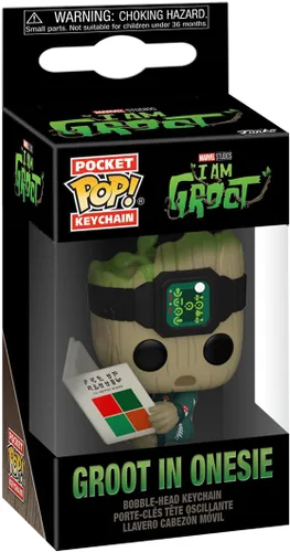 Miniatura 2 de Funko Pop! Llavero Marvel - I Am Groot, Groot in Onesie with Book