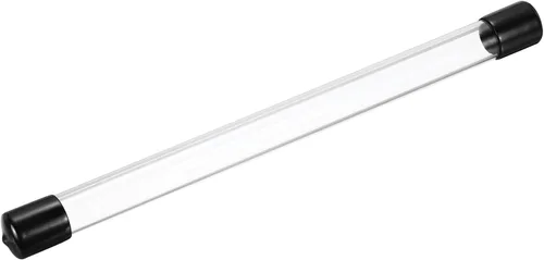 Miniatura 8 de MECCANIXITY Tubo de Almacenamiento Transparente 23x25mm Pequeño Tubo de Plástico Redondo con Tapas Botella Contenedor Rígido 300mm/12 Pulgadas