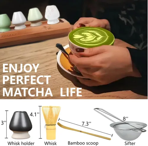 Miniatura 5 de Matcha Tools, soporte para batidor de matcha, soporte para batidor de Matcha Chasen, soporte de cerámica, cuenco de matcha, inicio de ceremonia