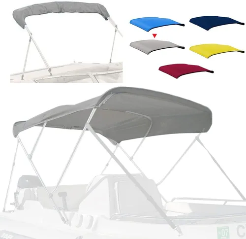 Miniatura 13 de 4 Bow Marine Grade Bimini Top Replacement Cover, Heavy-Duty Waterproof and UV-Proof Boat Canopy, Fade and Crack Resistant Easy Install Zipper