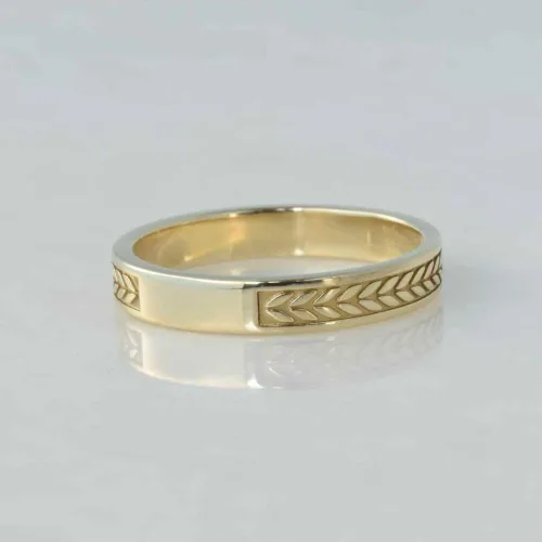 Miniatura 6 de Ssjewel Simple Band School Ring Men Women Custom Graduation Class Band Ring 14K Gold Finish University Class Band Ring Sterling Silver Stackable