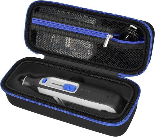 Case Compatible with Dremel Lite 7760 N/10 4V Li-Ion/ PawControl 7760-PET Dog Cordless Rotary Tool Multi-Purpose Kit, Zipper Mesh Pocket Storage