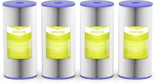 Cartucho de filtro de agua de 5 micrones para toda la casa, filtros de sedimentos plisados para agua de pozo, repuesto para FXHSC, GXWH40L, GXWH35F,