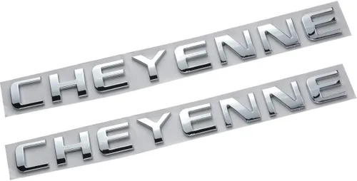 Miniatura 5 de Aimoll 2 piezas de repuesto para placa de identificación de emblema Cheyenne para puerta o portón trasero para Silverado 07-18 (negro)