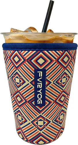 Miniatura 41 de Fundas de neopreno reutilizables aisladas para café helado, fundas para tazas de café helado, fundas para bebidas heladas y calientes