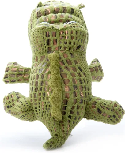 Miniatura 8 de The Petting Zoo Peluche de cocodrilo, regalos para niños, animales de zoológico de ojos brillantes, juguete de peluche de cocodrilo de 10 pulgadas